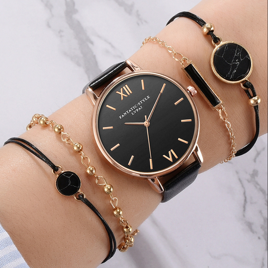 RELOJ Y PULSERAS ANDROMEDA PARA DAMA