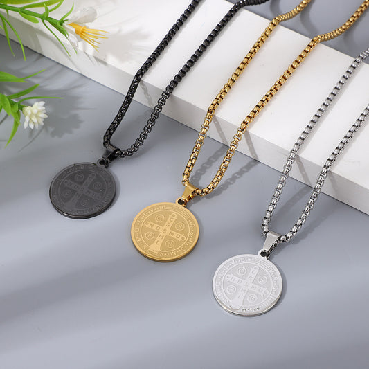 COLLAR CON MEDALLA DE SAN BENITO