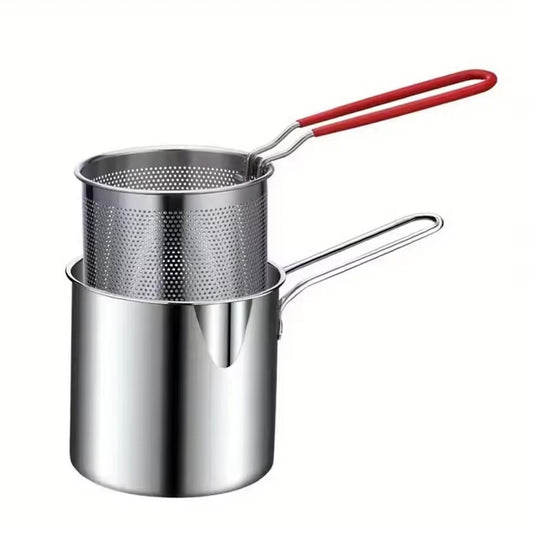 Olla Freidora De Acero Inoxidable